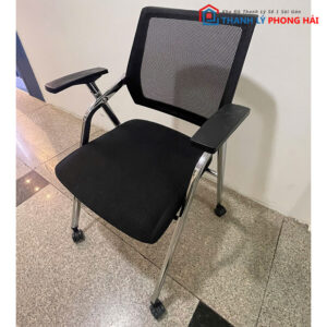 Ghế Xếp Lưng Lưới Chân Inox Có Tay Cũ