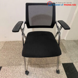 Ghế Xếp Lưng Lưới Chân Inox Có Tay Cũ