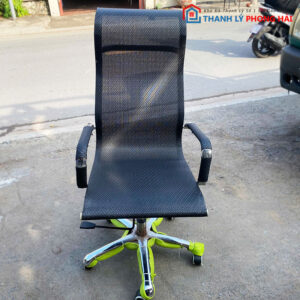 Ghế Xoay Lưng Lưới Cao Khung Inox Cũ