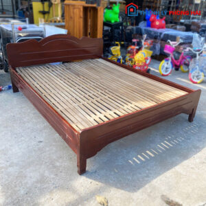 Giường Gỗ Tự Nhiên Cũ 1m6 Cứng Cáp Cũ