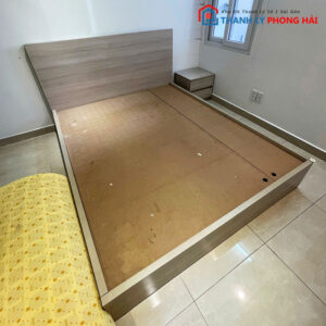 Giường Ván Gỗ MDF Màu Đẹp 1m6 Cũ