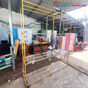 Kệ Sắt Mạ Vàng 4 Tầng 1m9 Cũ