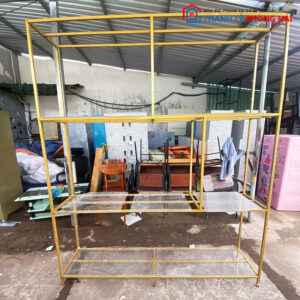 Kệ Sắt Mạ Vàng 4 Tầng 1m9 Cũ