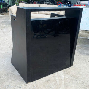 Quầy Tiếp Tân Mặt Kính Đen 80cm Cũ