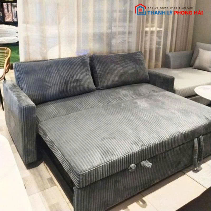 sofa-giuong-nam-thong-minh (3) Thanh Lý Sofa Giường Nằm Thông Minh Nhung Tăm Mới 99%