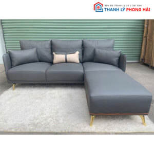 Thanh Lý Sofa Góc Chữ L Bọc Da Simili Nhiều Màu Mới 99%