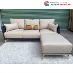 Thanh Lý Sofa Góc Chữ L Bọc Da Simili Nhiều Màu Mới 99%