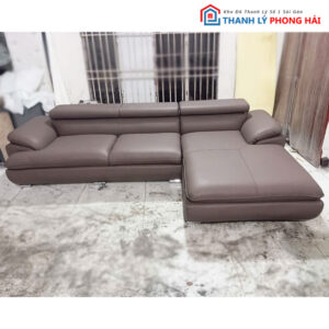 Thanh Lý Sofa Góc L Da Cao Cấp 2m6 Mới 99%