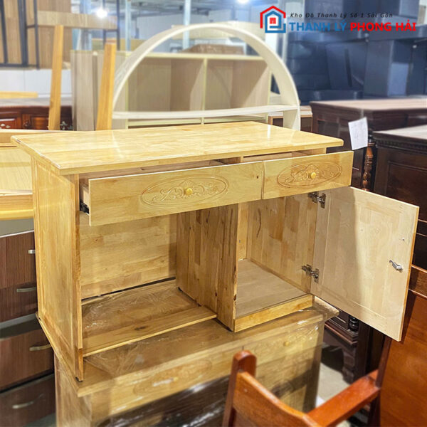 Thanh Lý Bàn Gỗ Cao Su 1m2 Dùng Cho Văn Phòng Mới 99%