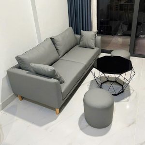 Bộ Sofa Da Kèm Bàn