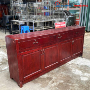 Tủ Hồ Sơ Gỗ Tự Nhiên 2m05 Nhiều Ngăn Cũ