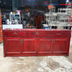 Tủ Hồ Sơ Gỗ Tự Nhiên 2m05 Nhiều Ngăn Cũ