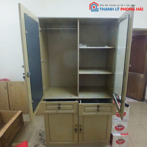 Tủ Hồ Sơ Kèm Gương Nhiều Ngăn 1m Cũ