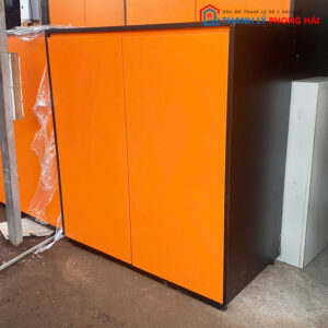 Tủ Hồ Sơ Màu Cam 1m 2 Cánh Cũ