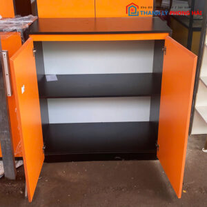 Tủ Hồ Sơ Màu Cam 1m 2 Cánh Cũ