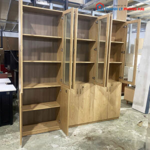 Tủ Hồ Sơ Nhiều Ngăn 2m1 MDF Vân Gỗ Cũ