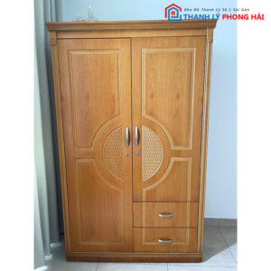 Tủ Quần Áo 2 Cánh Gỗ MDF Nhiều Ngăn 1m2 Cũ