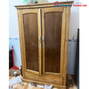 Tủ Quần Áo Gỗ 2 Cánh Đẹp Cổ Điển Cũ