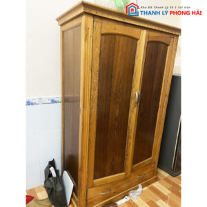 Tủ Quần Áo Gỗ 2 Cánh Đẹp Cổ Điển Cũ