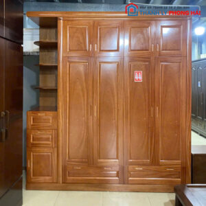 Thanh Lý Tủ Quần Áo Gỗ Có Kệ Trưng Bày Mới 99% Nhiều Mẫu