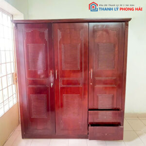 Tủ Quần Áo Gỗ 1m8 Cũ Nhiều Ngăn
