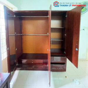 Tủ Quần Áo Gỗ 1m8 Cũ Nhiều Ngăn