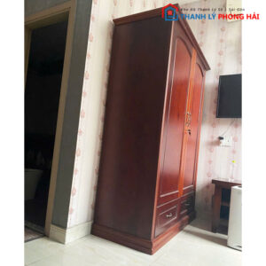 Tủ Quần Áo Gỗ Nội Thất 1m4 Kiểu Truyền Thống Cũ