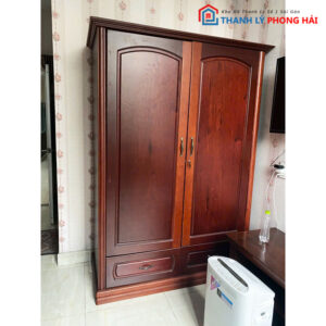 Tủ Quần Áo Gỗ Nội Thất 1m4 Kiểu Truyền Thống Cũ