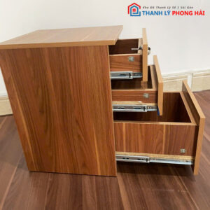 Tủ Tab 3 Ngăn Kéo Màu Vân Gỗ Cũ