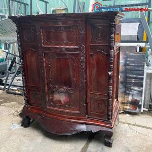 Tủ Thờ Cẩm Lai Căm Xe 1m4 Cổ Điển Cũ