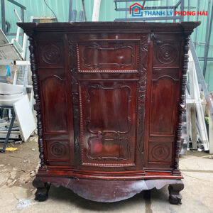Tủ Thờ Cẩm Lai Căm Xe 1m4 Cổ Điển Cũ