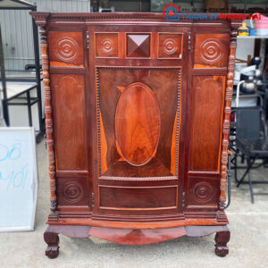 Tủ Thờ Gỗ Cẩm Lai Hoa Văn 1m25 Cũ