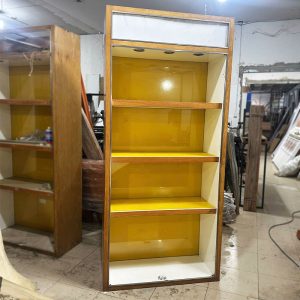 Tủ Trưng Bày Đứng 4 Tầng 1m Bằng Kính Cũ