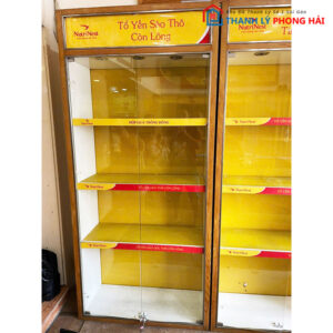 Tủ Trưng Bày Đứng 4 Tầng 1m Bằng Kính Cũ