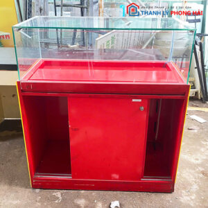Tủ Trưng Bày Kính 1m Cửa Lùa - Cửa Mở Cũ