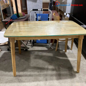 Bàn Ăn 1m2 Cũ Kèm Mặt Kính Cường Lực