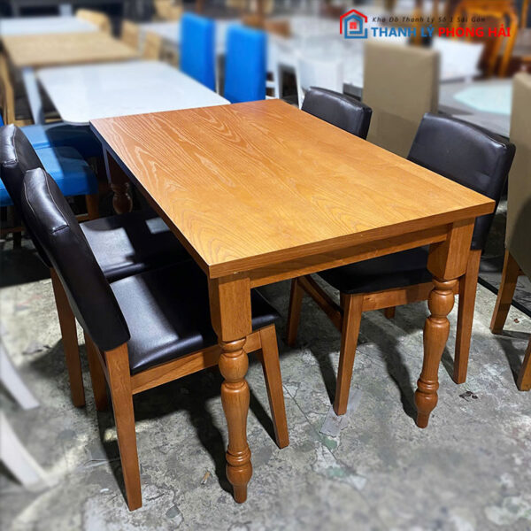 Thanh Lý Bộ Bàn Ăn 1m2 Gỗ Tự Nhiên Mới 99%
