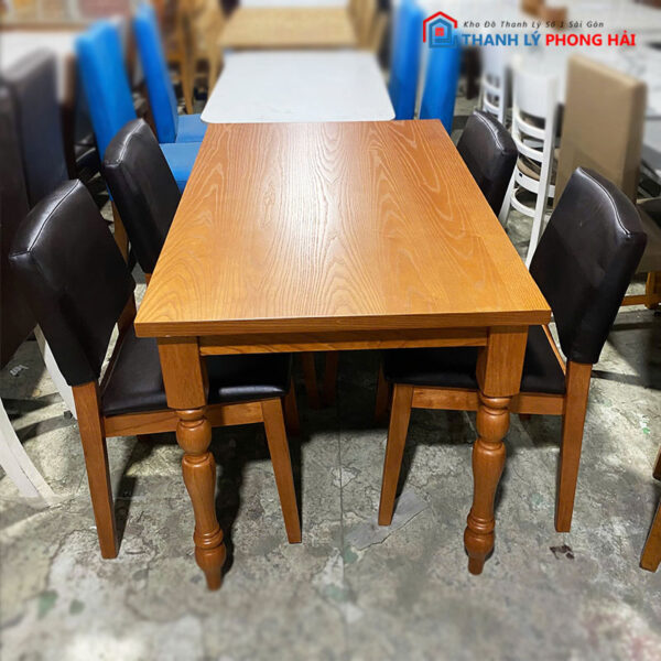 Thanh Lý Bộ Bàn Ăn 1m2 Gỗ Tự Nhiên Mới 99%