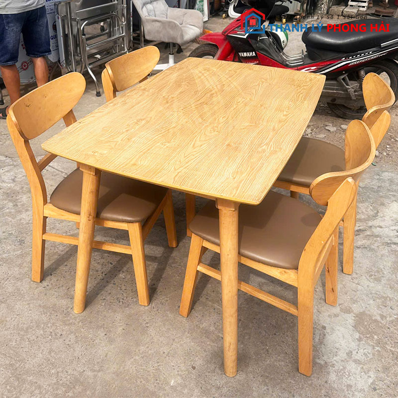 bo-ban-an-go-tn-cu-4-ghe-1m2-2-1 Bộ Bàn Ăn Gỗ TN Cũ 4 Ghế 1m2