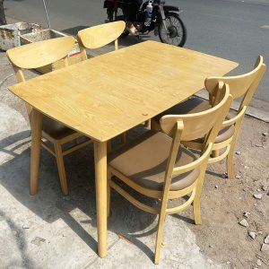 Bộ Bàn Ăn Mango 4 Ghế 1m2 Cũ