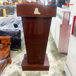 Bục Phát Biểu Gỗ Cũ Cao 1m2 Màu Nâu