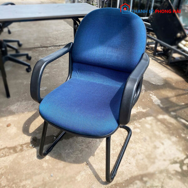 Ghế Chân Quỳ Đệm Nỉ Xanh Cũ