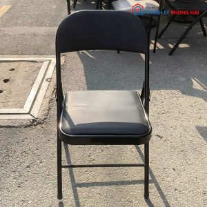 Ghế Xếp Màu Đen Đệm Simili Cũ (Nhiều Mẫu)