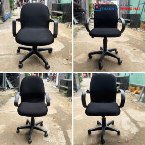 Ghế Xoay Lưng Trung Đệm Nỉ Cũ (Nhiều Mẫu)