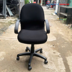 Ghế Xoay Lưng Trung Đệm Nỉ lưng bầu nhỏ