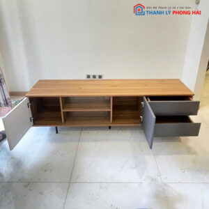 Kệ Tivi Gỗ 1m8 Cũ Kiểu Dáng Hiện Đại