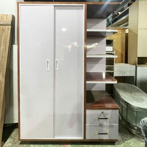 Thanh Lý Tủ Áo Cửa Lùa 1m2 Kèm Kệ Trang Trí Mới 99%