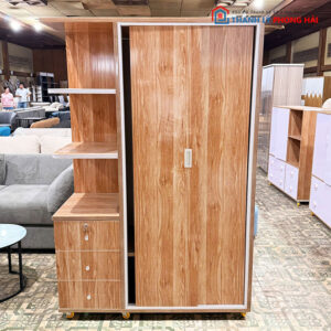 Thanh Lý Tủ Áo Lùa Nhựa Cao Cấp Kèm Kệ 1m2 Mới 99%
