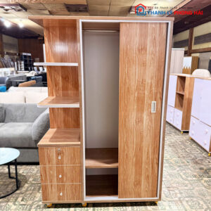 Thanh Lý Tủ Áo Lùa Nhựa Cao Cấp Kèm Kệ 1m2 Mới 99%