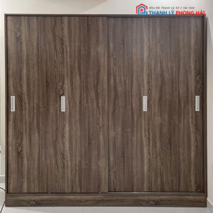 Tủ Cửa Lùa Nhiều Ngăn 2m2 Gỗ MDF